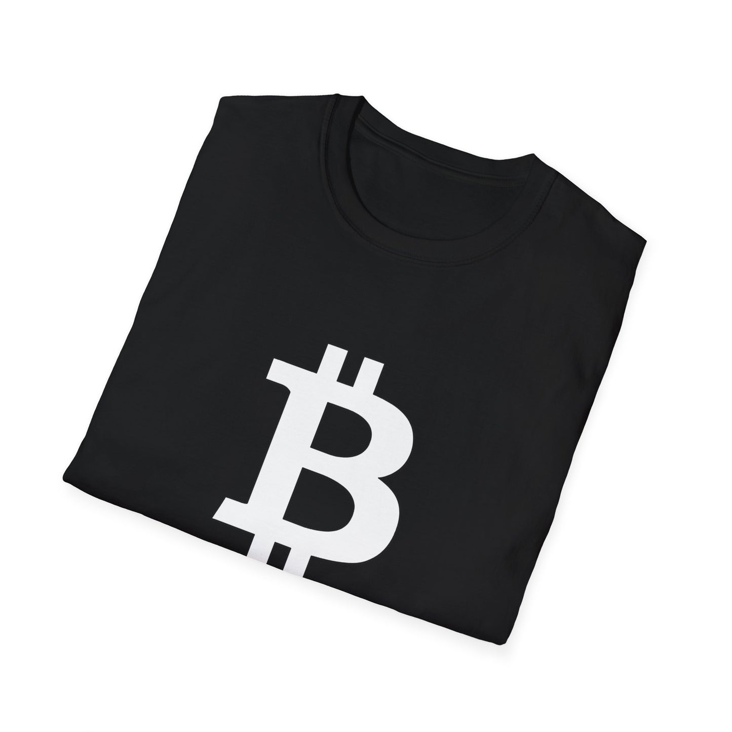 Bitcoin white logo | Softstyle T-Shirt