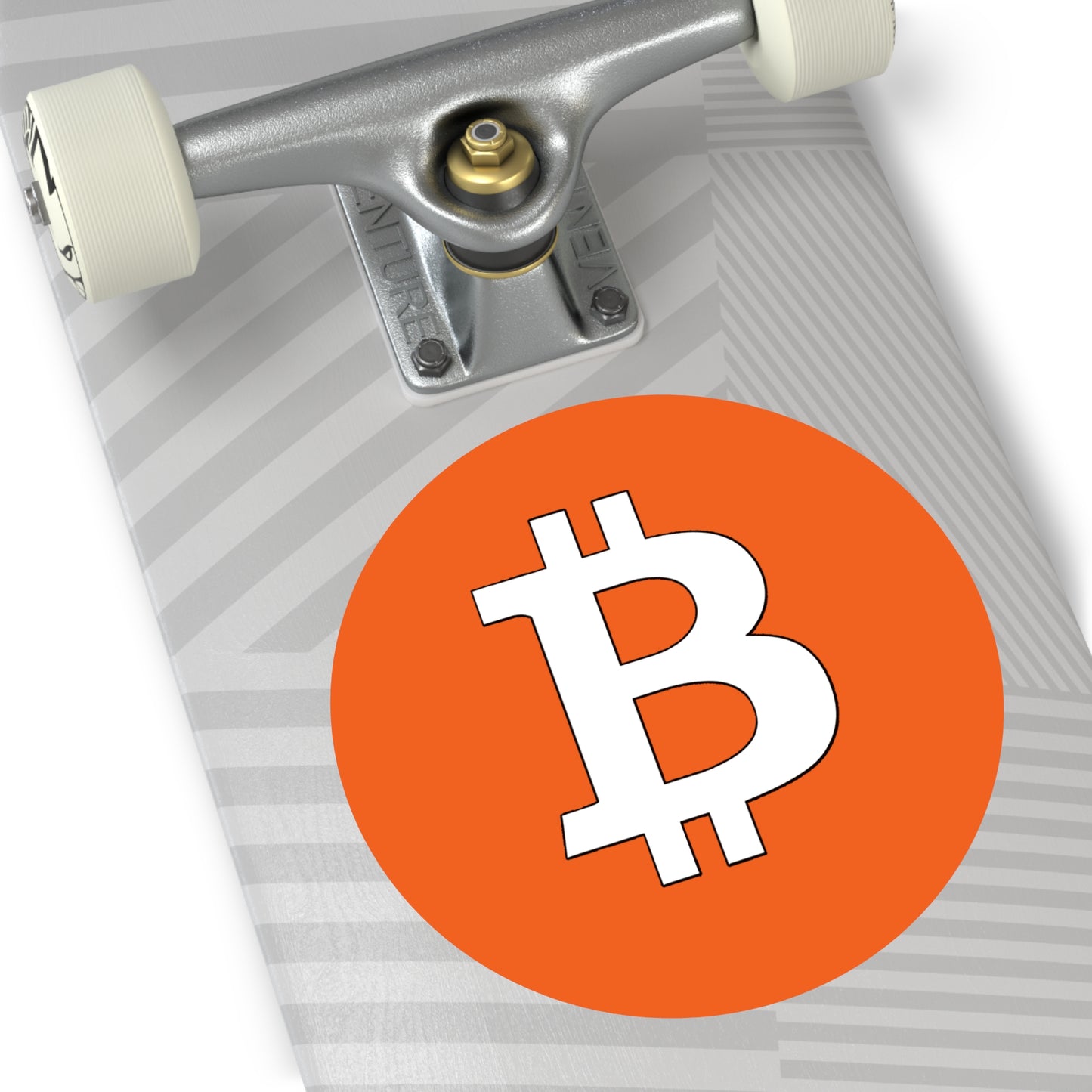 Bitcoin Round Orange | Vinyl Stickers