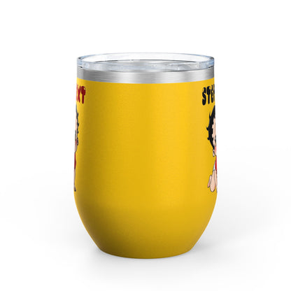 Personalized Baby Boop - Wine Tumbler - Custom Text 12oz