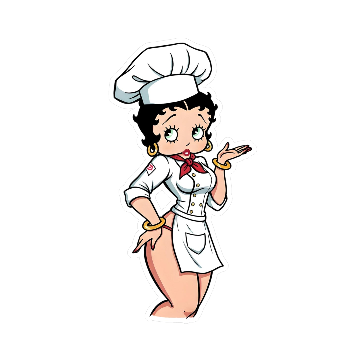 Betty Boop Chef Vinyl Decal Sticker