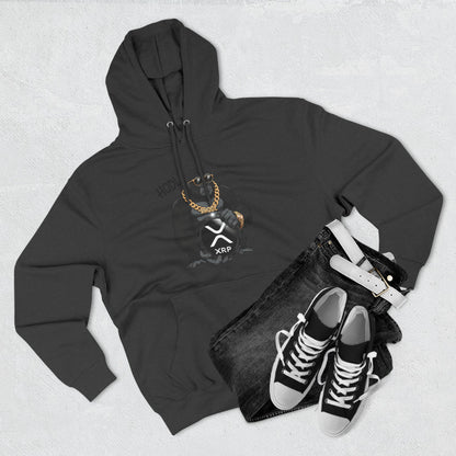 Hodl XRP Graphic Hoodie, Cryptocurrency Apparel, Funny Crypto Sweatshirt, Gifts for Crypto Enthusiasts, Stylish Fleece Hoodie