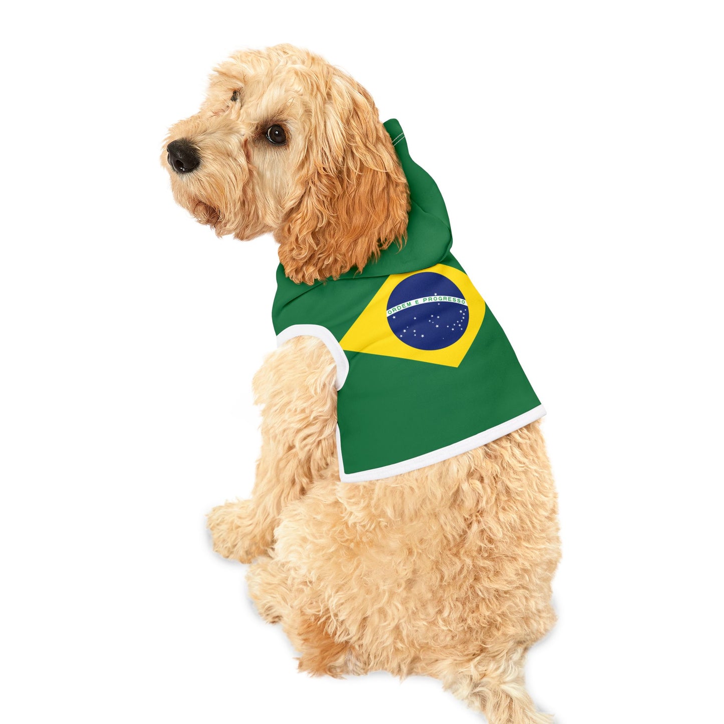 Brazilian Flag - Pet Hoodie