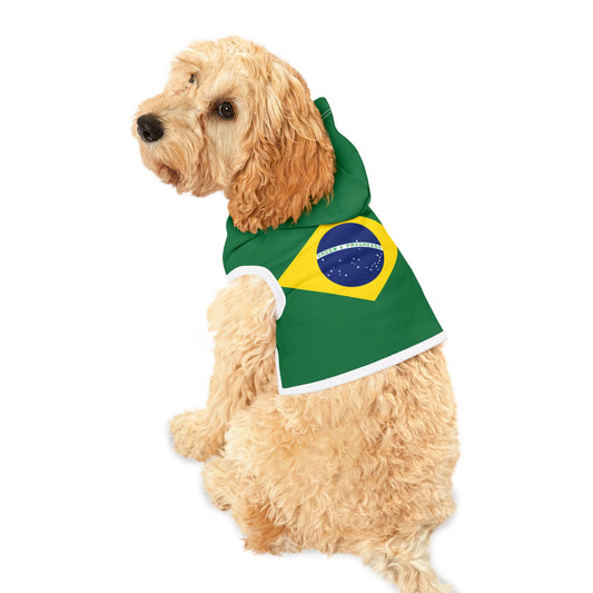 Brazilian Flag - Pet Hoodie