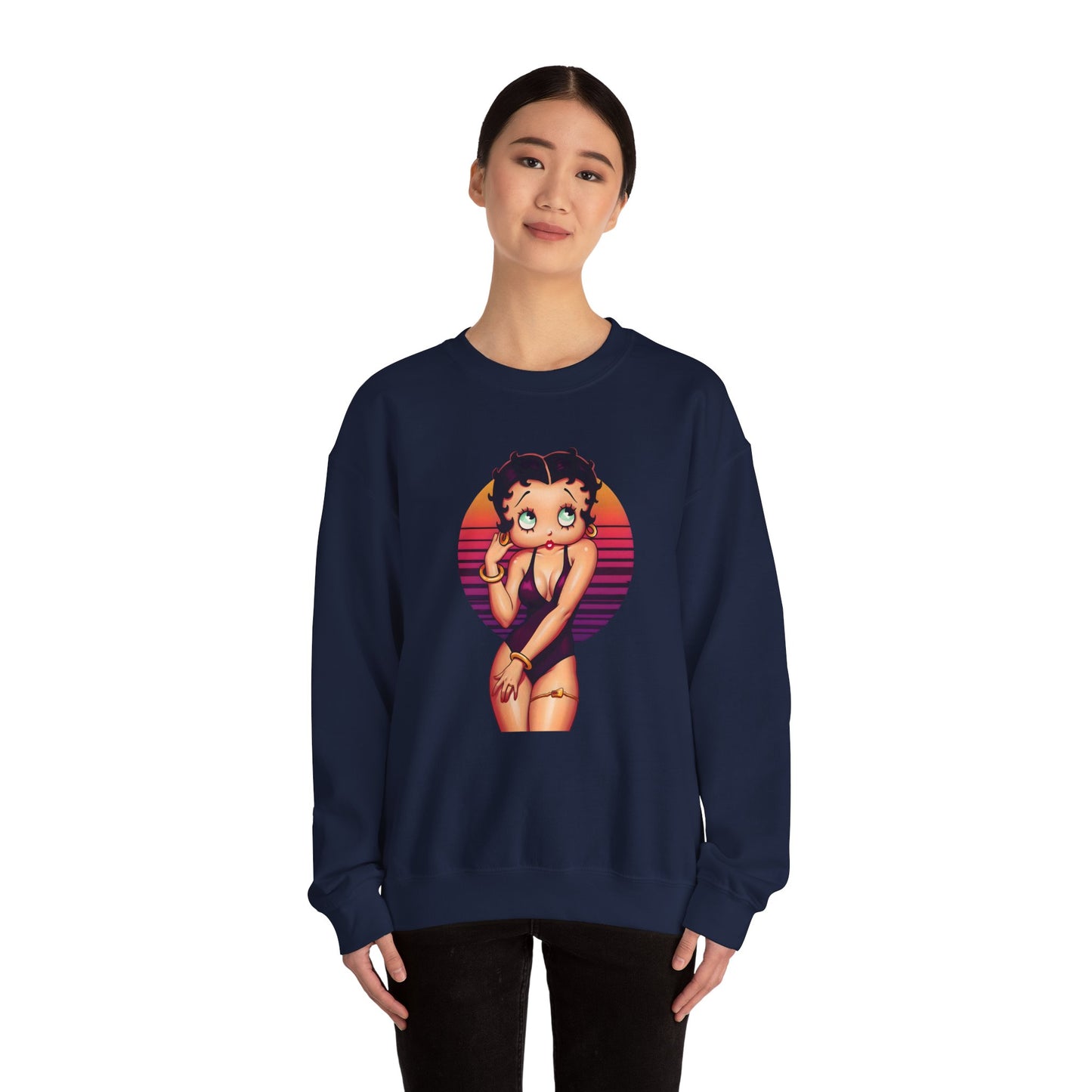 Betty Boop-Inspired Vintage Sweatshirt