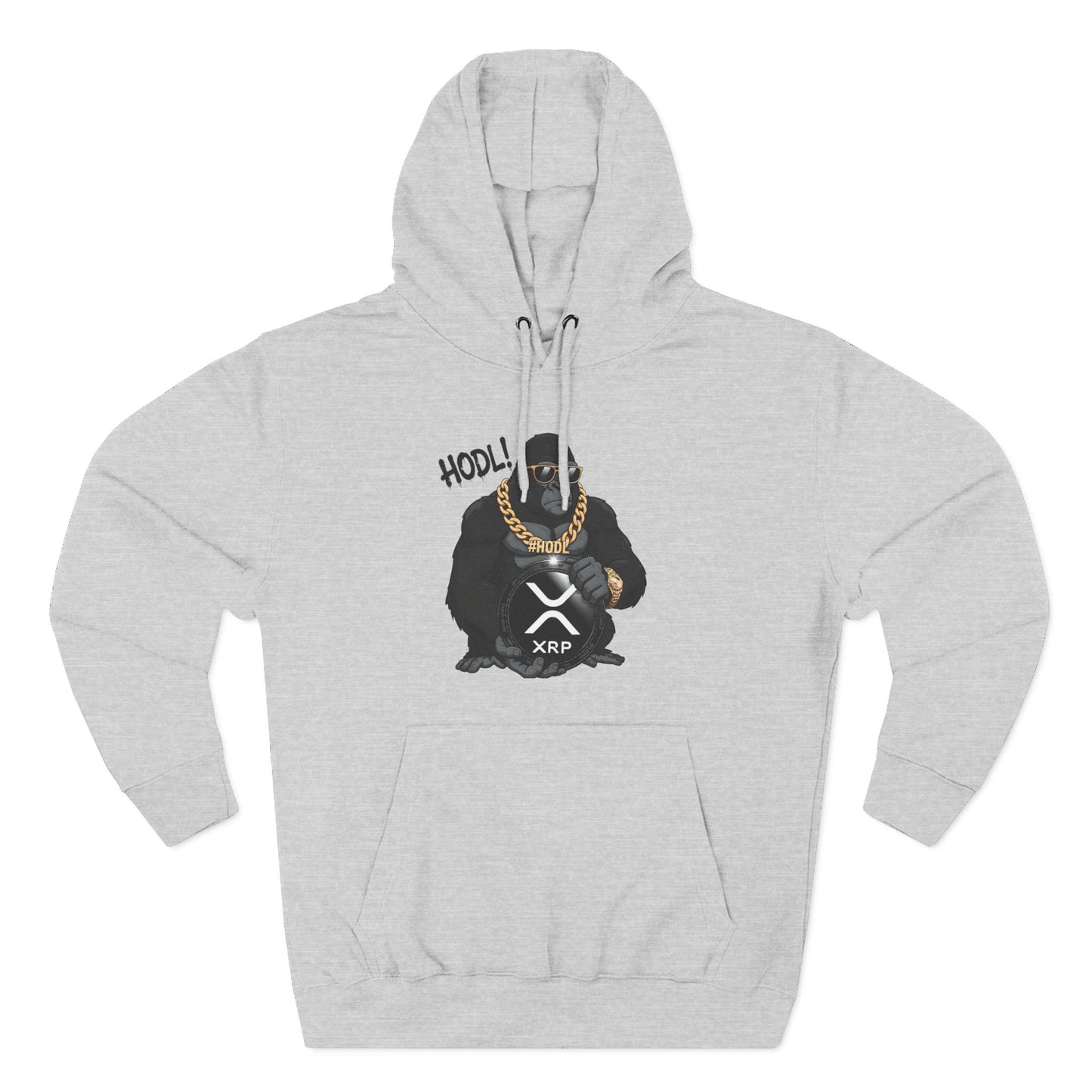 Hodl XRP Graphic Hoodie, Cryptocurrency Apparel, Funny Crypto Sweatshirt, Gifts for Crypto Enthusiasts, Stylish Fleece Hoodie