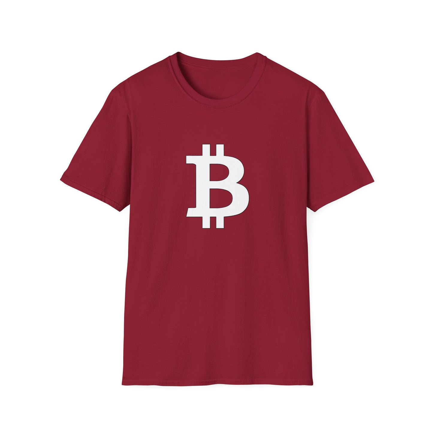 Bitcoin white logo | Softstyle T-Shirt