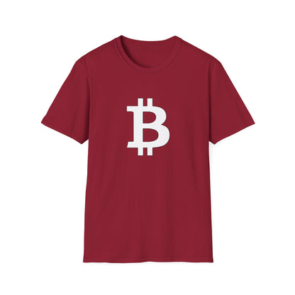 Bitcoin white logo | Softstyle T-Shirt