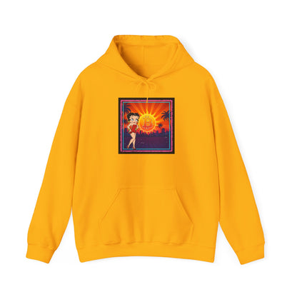 Bitcoin Betty Boop Sunrise | Unisex Heavy Blend Sweatshirt