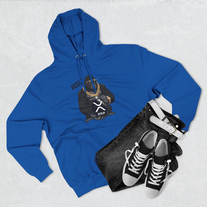 Hodl XRP Graphic Hoodie, Cryptocurrency Apparel, Funny Crypto Sweatshirt, Gifts for Crypto Enthusiasts, Stylish Fleece Hoodie