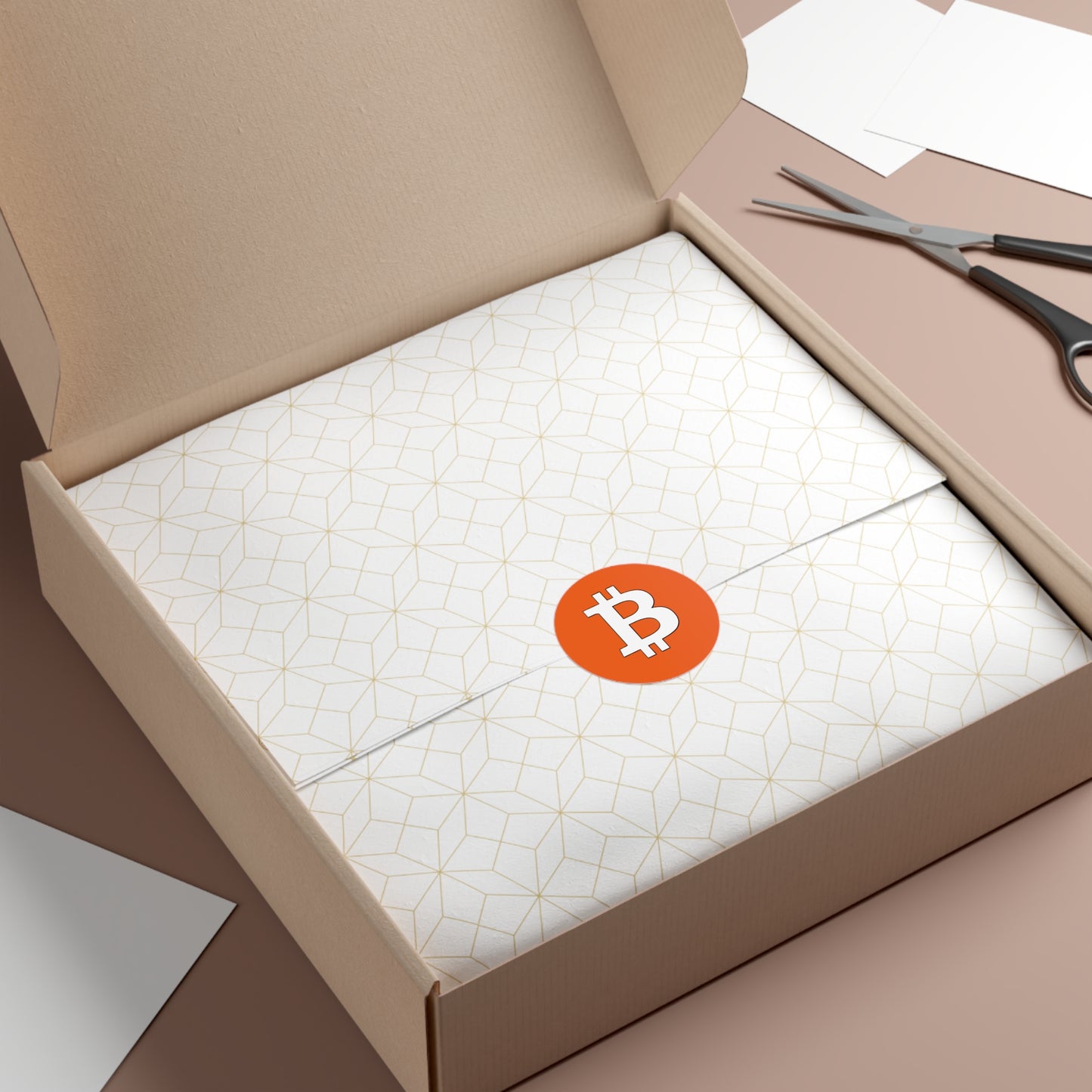 Bitcoin Round Orange | Vinyl Stickers