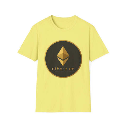 Ethereum Logo Unisex Softstyle T-Shirt - Perfect for Crypto Enthusiasts