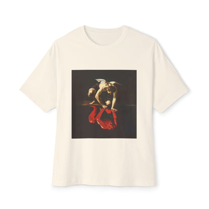 Artistic Angel/Devil Reflection | Unisex Oversized Boxy Tee