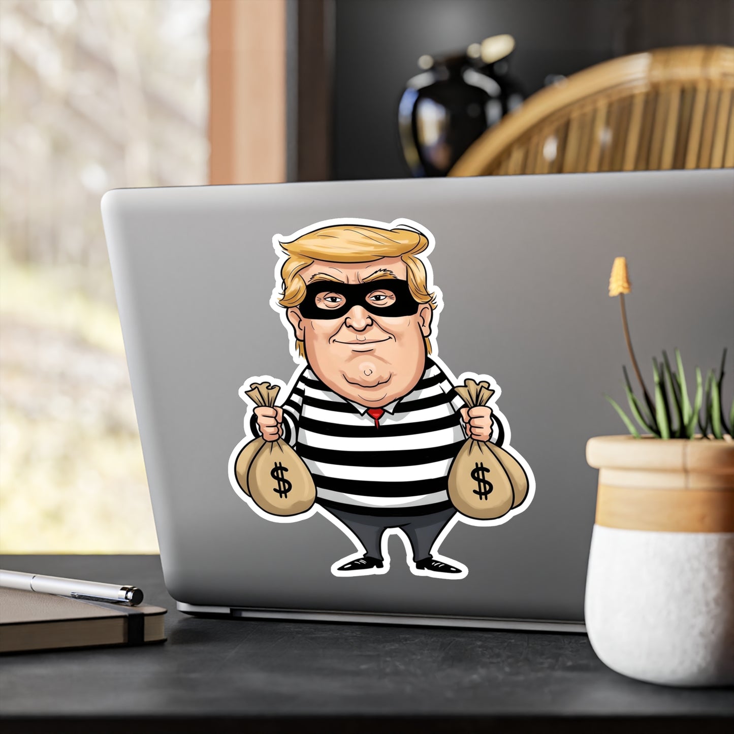 Felon Trump Crook Vinyl Decal - Anti Trump Sticker