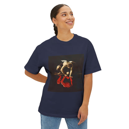 Artistic Angel/Devil Reflection | Unisex Oversized Boxy Tee