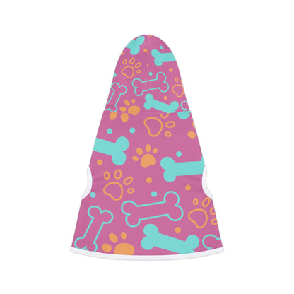 Paw & Bone Pink | Pet Hoodie