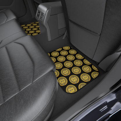 Bitcoin Car Mats Set A - Stylish Floor Mats for Crypto Enthusiasts