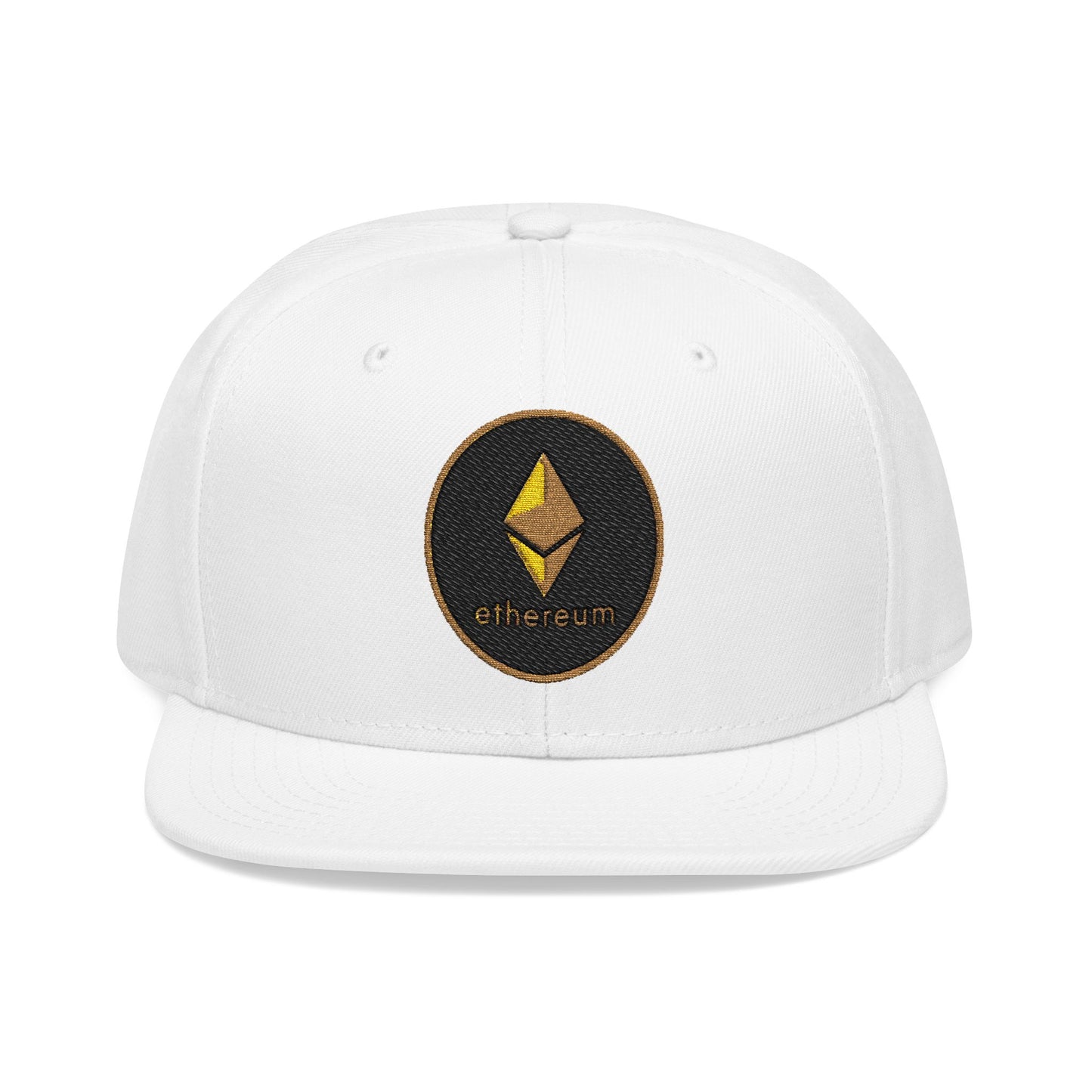 Ethereum Snapback Hat - Red Embroidered Cap for Crypto Enthusiasts