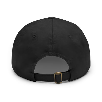 Trump 45-47 | Dad Hat with Leather Patch (Round)
