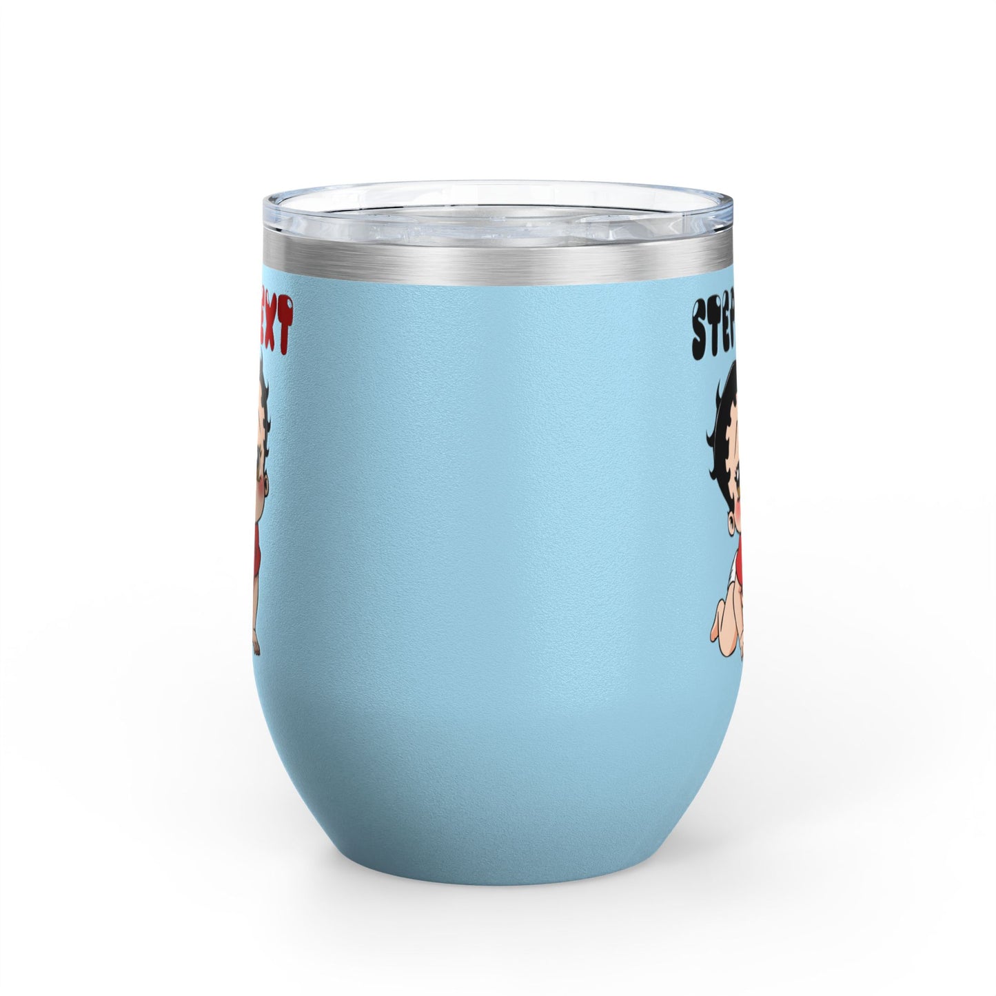 Personalized Baby Boop - Wine Tumbler - Custom Text 12oz