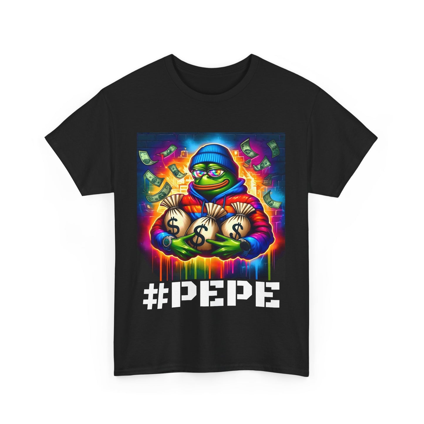 PEPE CRYPTO Unisex Heavy Cotton Tee
