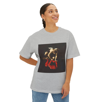 Artistic Angel/Devil Reflection | Unisex Oversized Boxy Tee