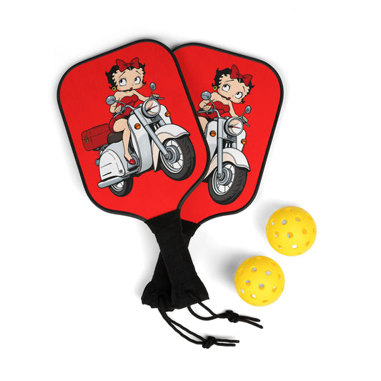 Betty Boop Scooter | Pickleball Paddle Set