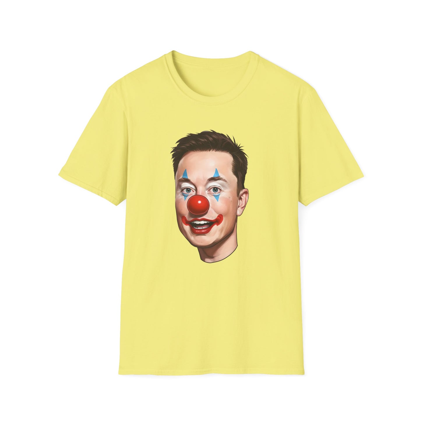 Elon Musk Clown Face | Unisex Softstyle T-Shirt