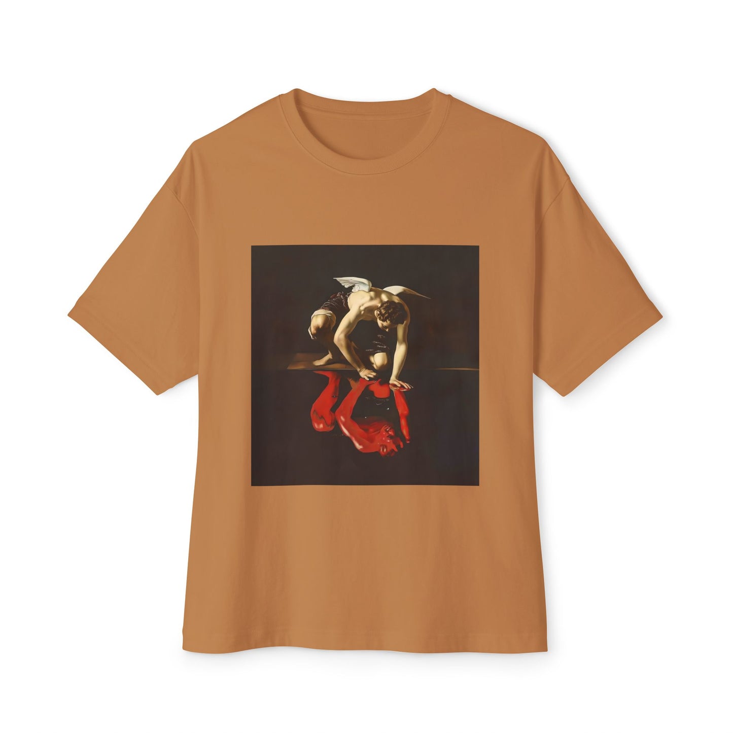 Artistic Angel/Devil Reflection | Unisex Oversized Boxy Tee