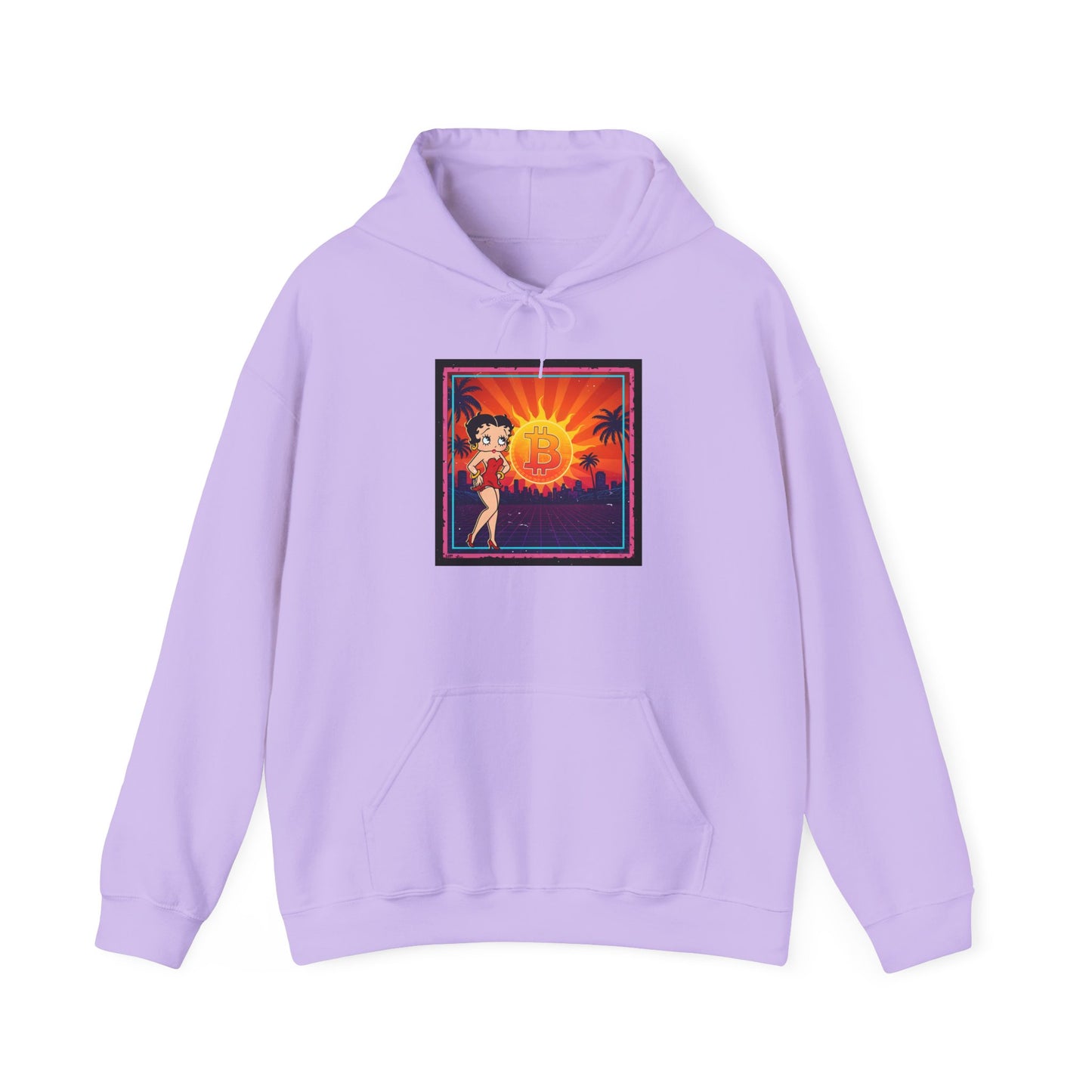 Bitcoin Betty Boop Sunrise | Unisex Heavy Blend Sweatshirt