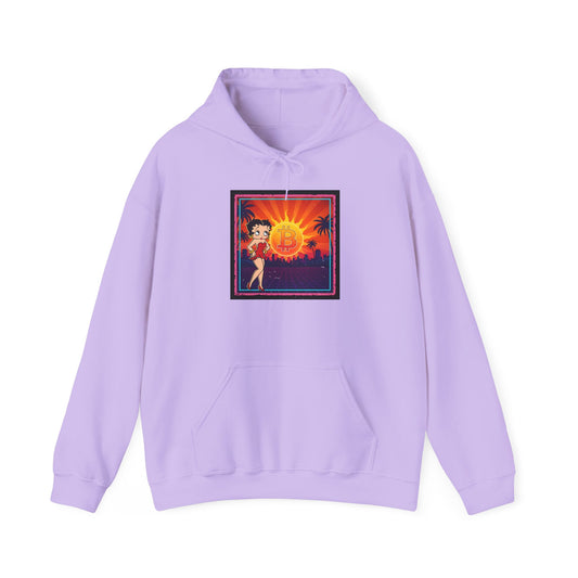 Bitcoin Betty Boop Sunrise | Unisex Heavy Blend Sweatshirt