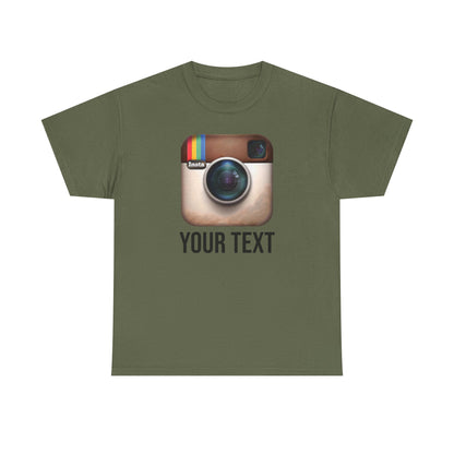 Custom Instagram | Unisex Heavy Cotton Tee