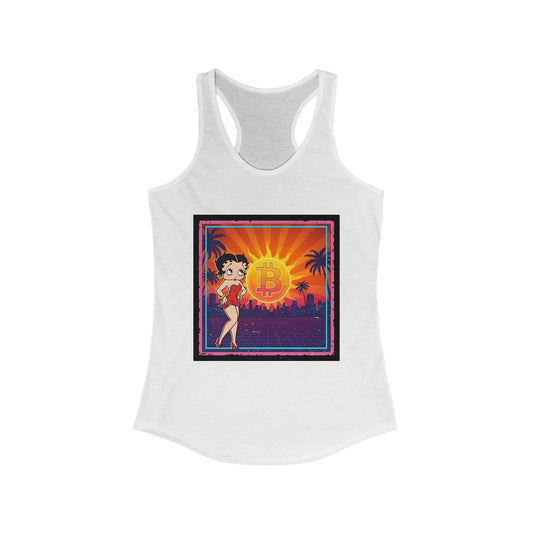 Betty Boop Bitcoin Sunrise | Womens Tank Top