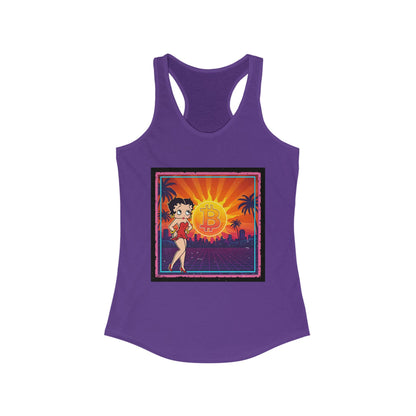 Betty Boop Bitcoin Sunrise | Womens Tank Top