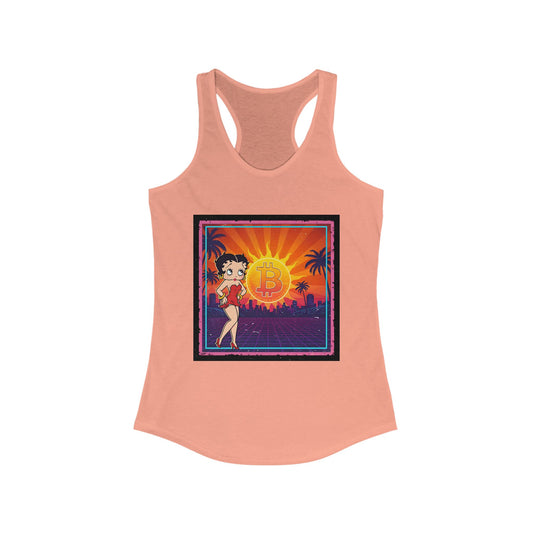 Betty Boop Bitcoin Sunrise | Womens Tank Top