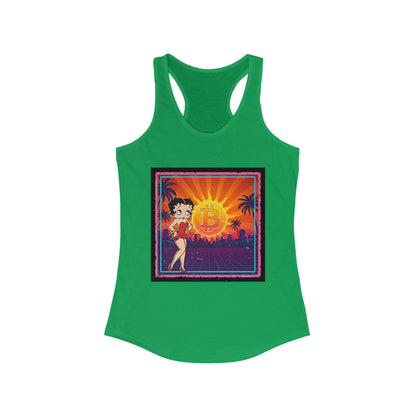 Betty Boop Bitcoin Sunrise | Womens Tank Top
