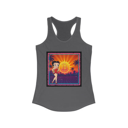 Betty Boop Bitcoin Sunrise | Womens Tank Top