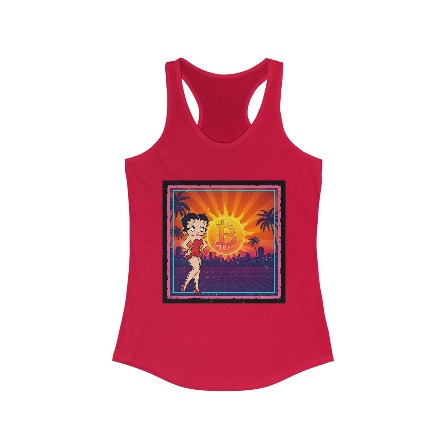 Betty Boop Bitcoin Sunrise | Womens Tank Top