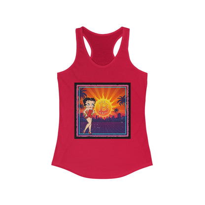 Betty Boop Bitcoin Sunrise | Womens Tank Top
