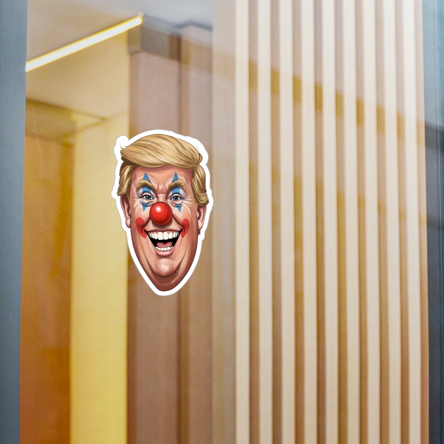 Anti Trump Clown Face - Kiss Cut Vinyl Decals