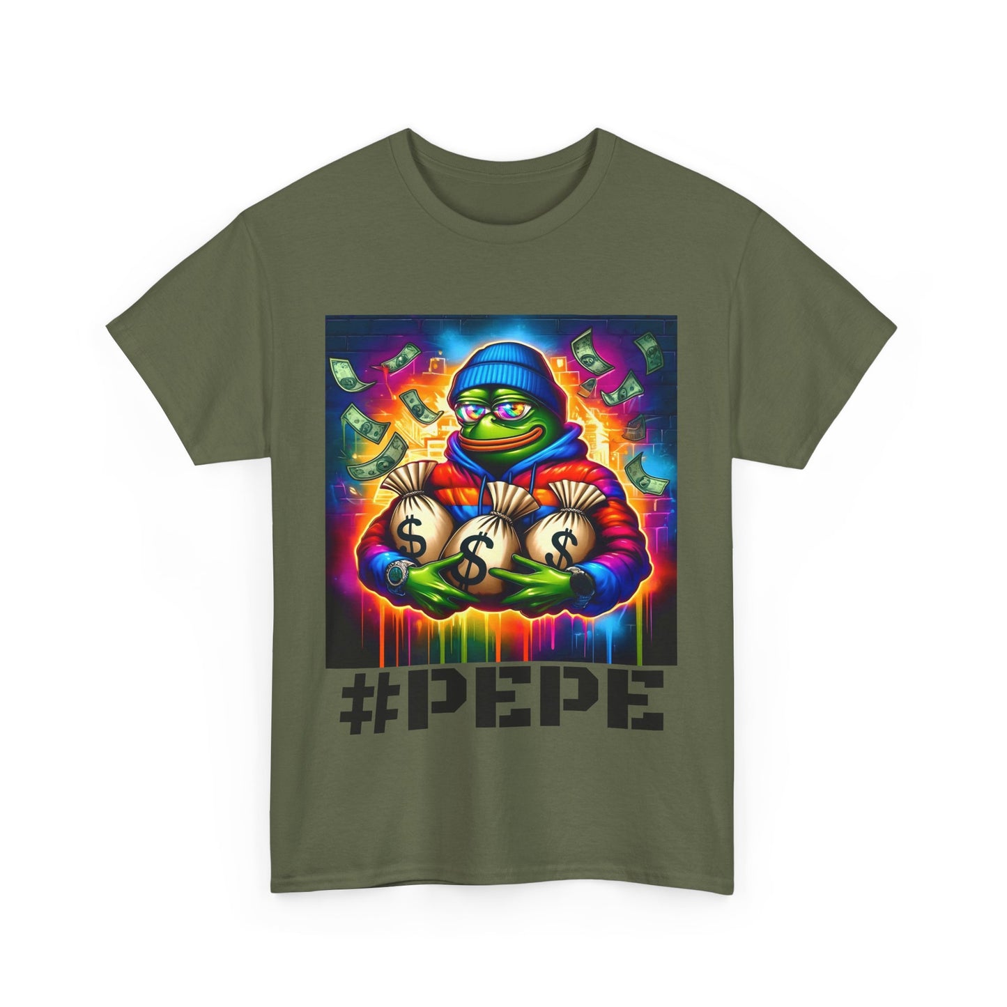 PEPE CRYPTO Unisex Heavy Cotton Tee
