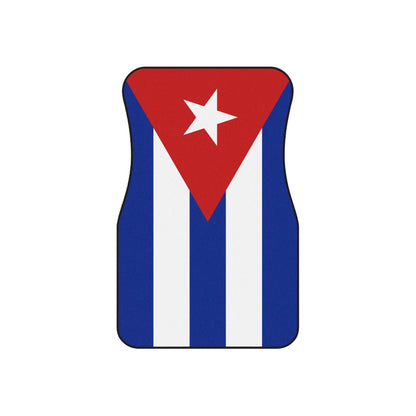 Cuban Flag Car Mats Set - Vibrant Auto Accessories, Vehicle Decor, Car Interior, Gift for Travelers, Sports Fans, Homecoming
