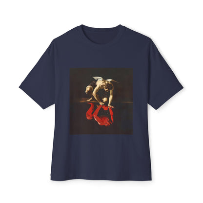 Artistic Angel/Devil Reflection | Unisex Oversized Boxy Tee
