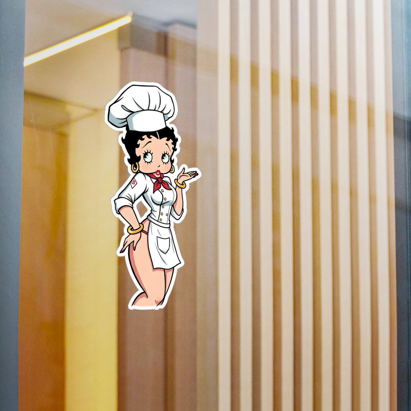 Betty Boop Chef Vinyl Decal Sticker