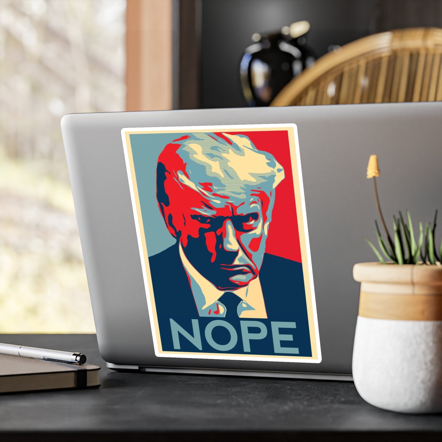 Nope to Trump Kiss-Cut Vinyl Decals - Anti Trump