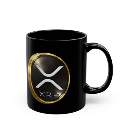 XRP Crypto Coin Black Mug - Coffee Cup