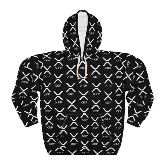 XRP Inspired Unisex Pullover Hoodie, Cozy Cryptocurrency Hoodie, Casual Streetwear, Ideal Gift for Crypto Enthusiasts