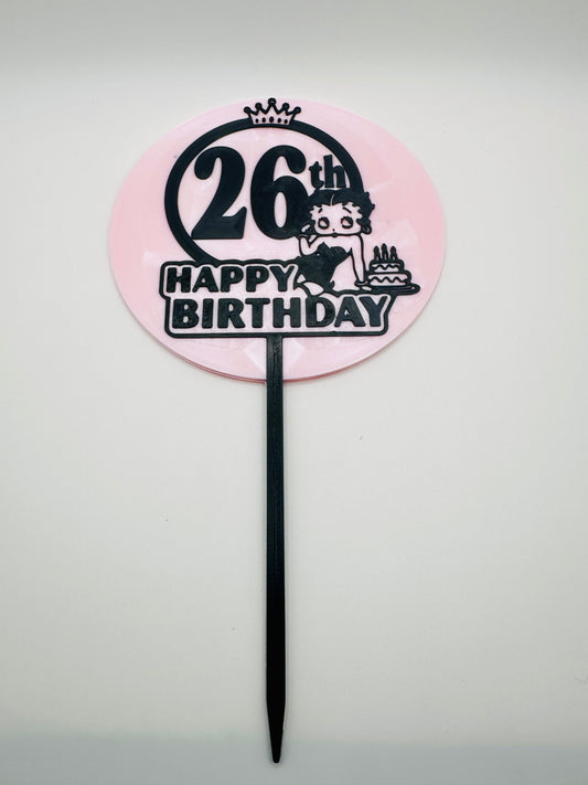 Custom Betty Boop Cake Topper
