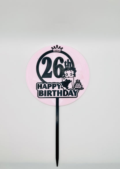 Custom Betty Boop Cake Topper