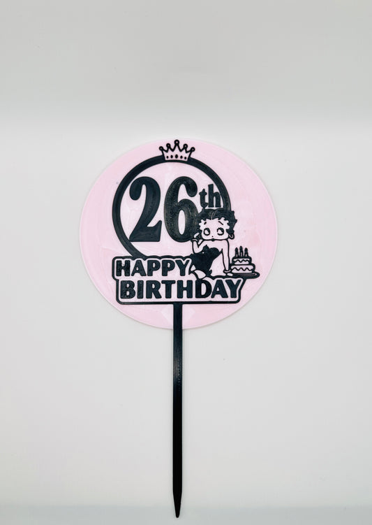 Custom Betty Boop Cake Topper