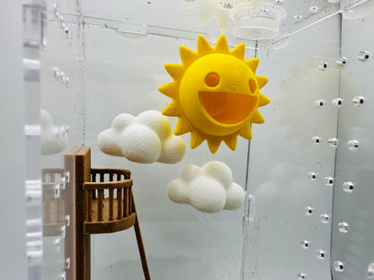 Sun & Clouds | Jumping Spider Decor